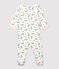 Baby Girls' Floral Zip-Up Tube Knit Sleepsuit MARSHMALLOW white/MULTICO white