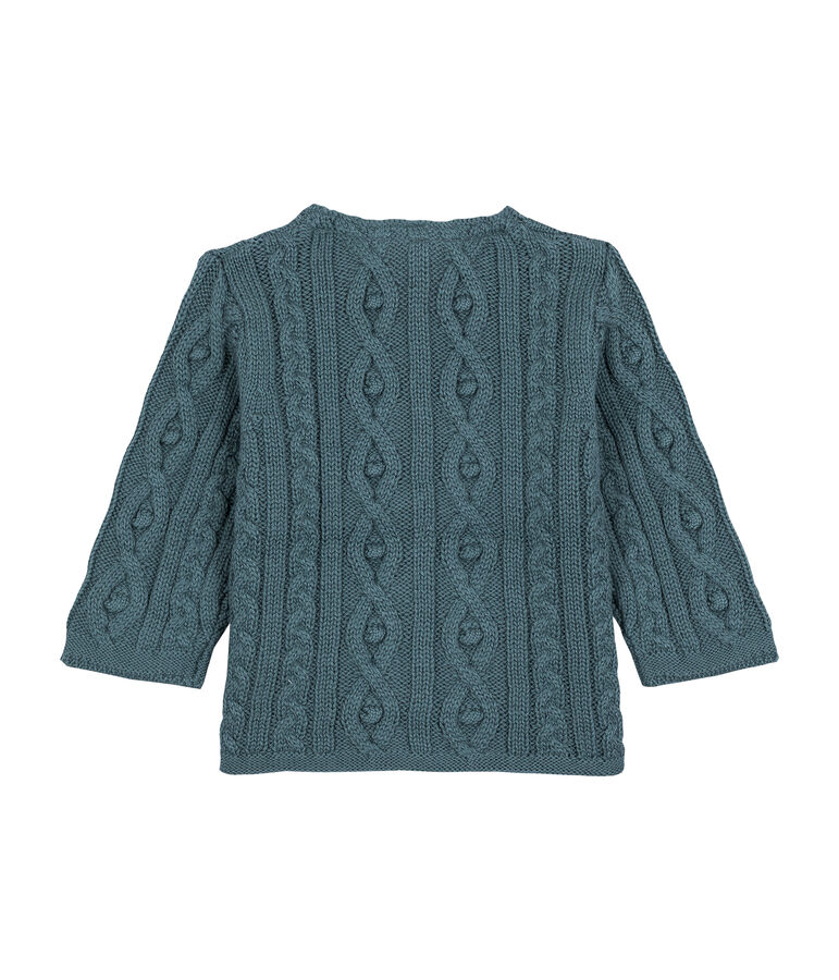 Cable-knit cardigan Atlantic blue