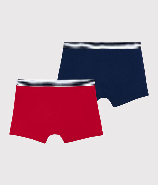 Boys' Organic Cotton and Elastane Boxer Shorts - 2-Pack variante 1