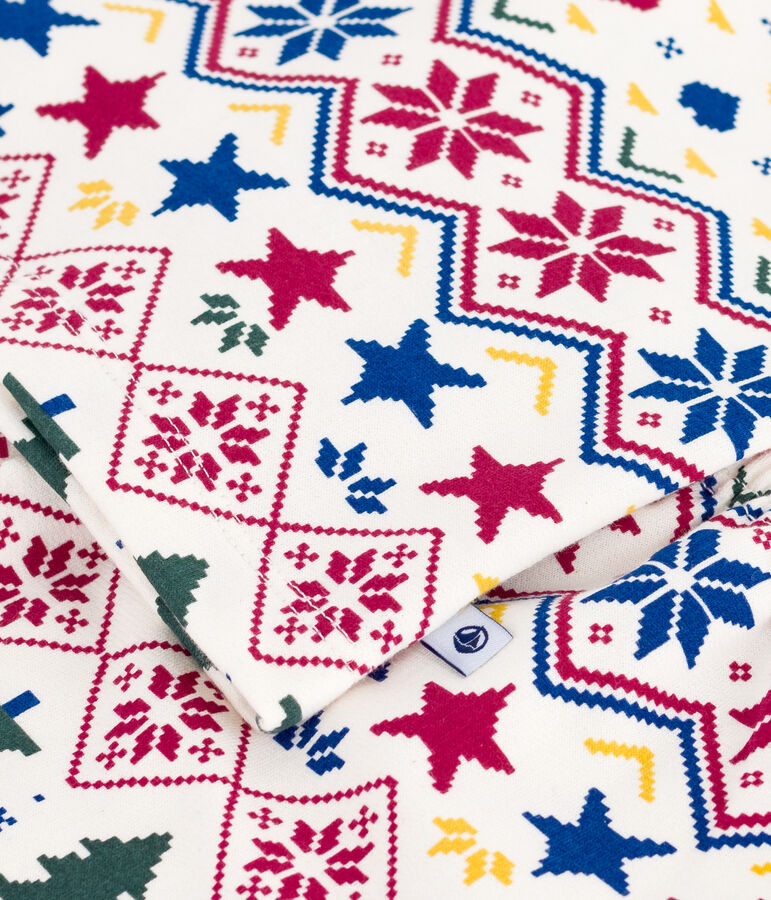 Children's Christmas pyjamas in printed fleece MILK /MULTICO