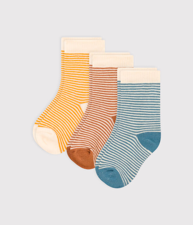 Babies' Pinstriped Socks - 3-Pack multicolor
