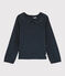 Girls' Collared T-shirt SMOKING blue/MULTICO white