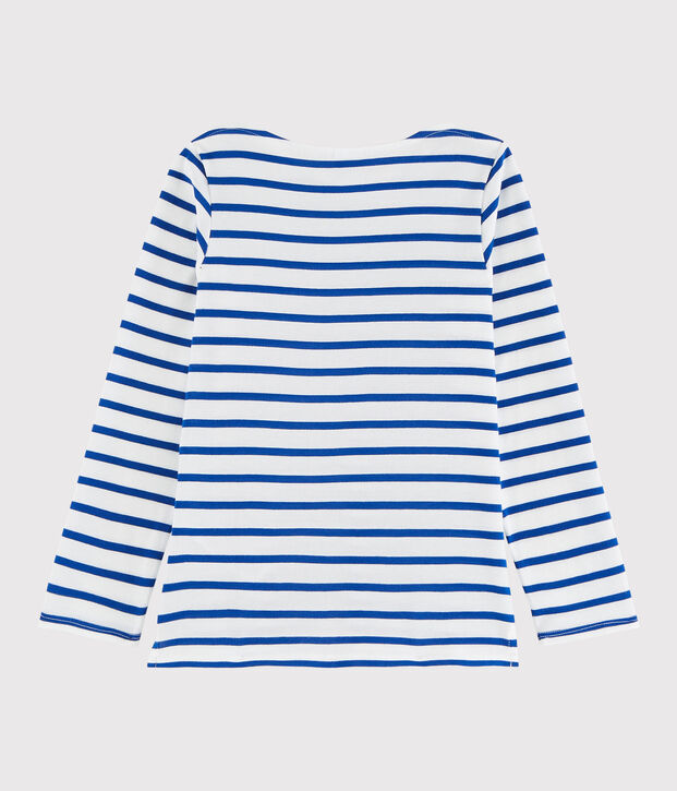 Girls' and Boys' Sailor T-shirt white/blue