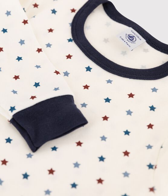 Boys' Boat Print Ribbed Pyjamas MARSHMALLOW white/MULTICO white