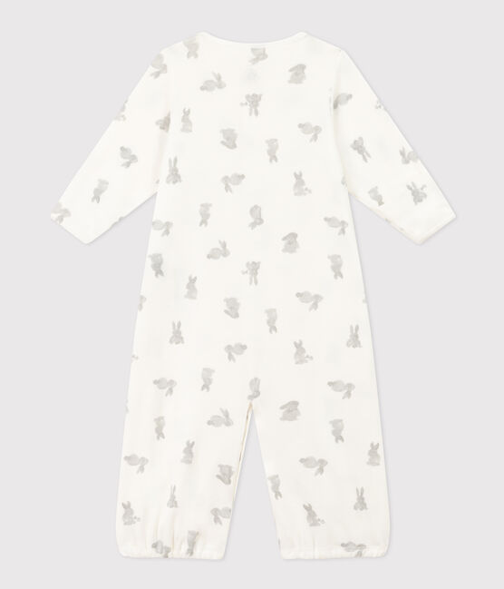 Cotton Jumpsuit/Sleeping Bag MARSHMALLOW white/GRIS grey
