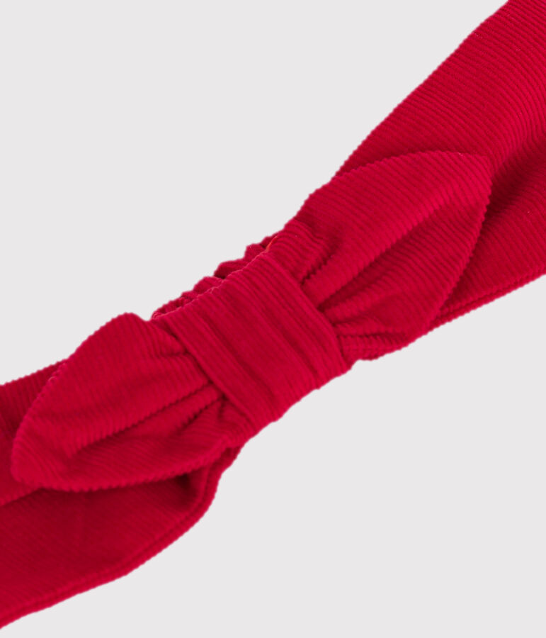 Babies' corduroy hairband red