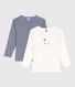 Boys' Pinstriped Long-Sleeved Cotton T-Shirt - 2-Pack