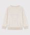 Children's Unisex Embroidered Fleece Sweatshirt MONTELIMAR CHINE beige