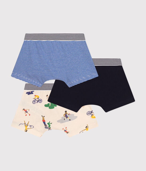 Children's cotton boxers - 3-pack multicolor