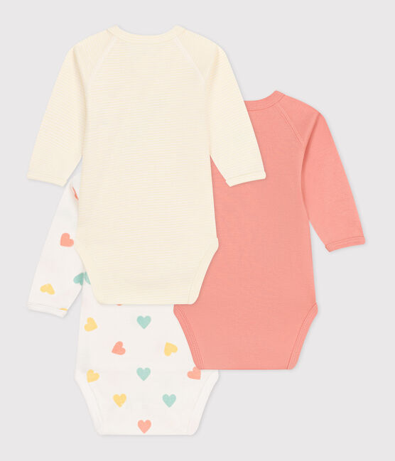 Babies' long-sleeved printed cotton wrapover bodysuits - 3-Pack variante 2