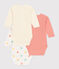 Babies' long-sleeved printed cotton wrapover bodysuits - 3-Pack variante 2