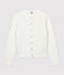 Women's Quilted Tube Knit Cardigan MARSHMALLOW white