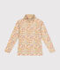 Girls' cotton rollneck top