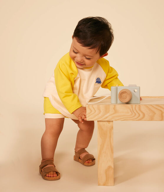 Babies' Light Fleece Sweatshirt AVALANCHE yellow/NECTAR