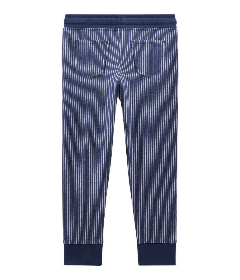 Boys' Knit Trousers blue/white