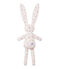 Doudou lapin bébé mixte imprimé VIENNE pink/MULTICO white