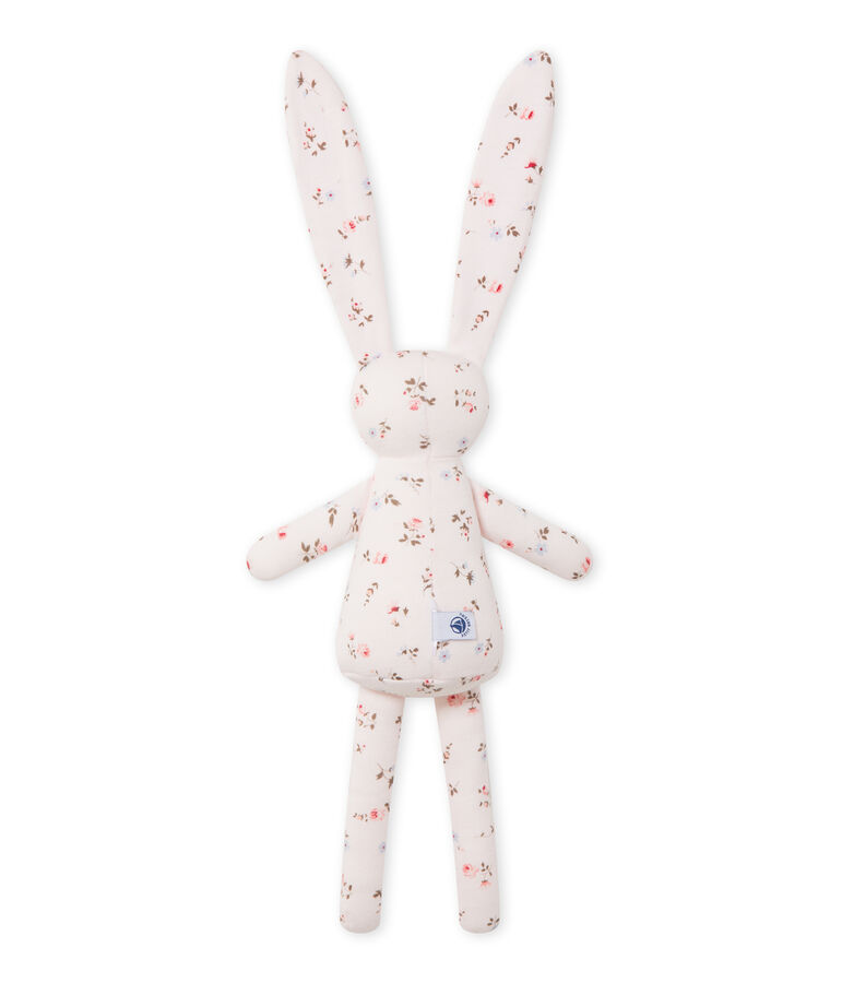 Doudou lapin b&eacute;b&eacute; mixte imprim&eacute; pink/multicolor