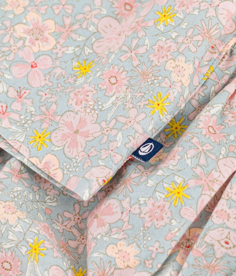 Babies' short-sleeved cotton dress and matching bloomers printed with hearts SPRAY /MULTICO