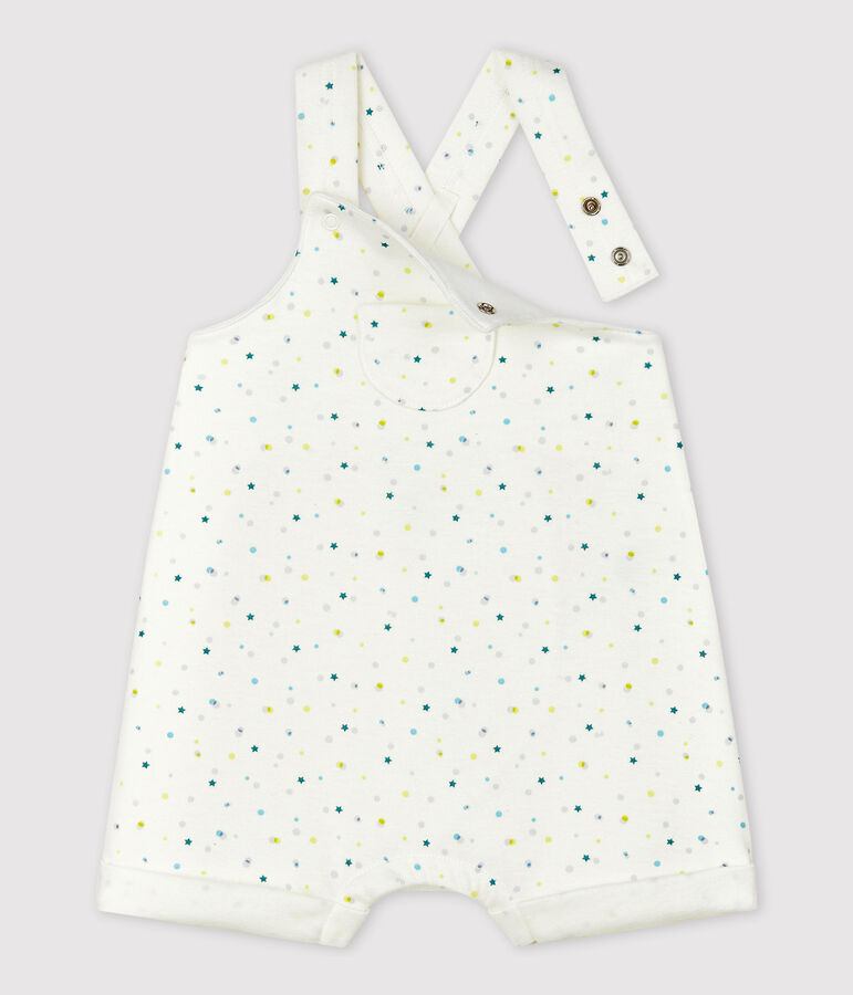 Babies' Double-Sided Organic Cotton Jersey Playsuit white/multicolor