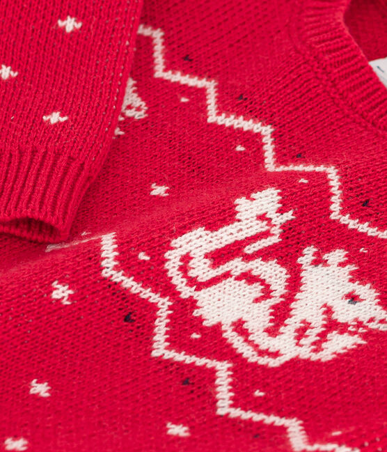 Babies' Wool/Cotton Knitted Pullover CORRIDA /MULTICO