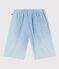Children's Bermuda shorts in plain cotton BLEU CLAIR blue