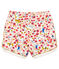 Baby girls' printed shorts MARSHMALLOW white/MULTICO white