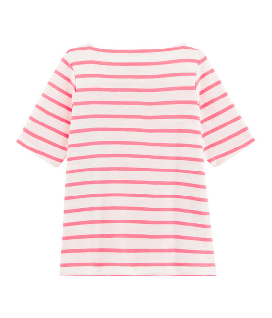 Girls' T-Shirt MARSHMALLOW white/CUPCAKE pink