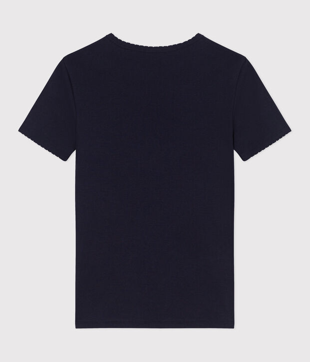 Women's Iconic Cocotte stitch cotton T-Shirt blue