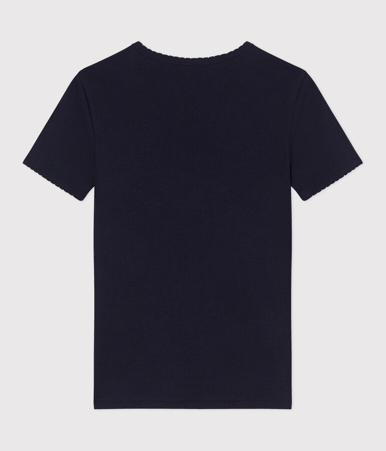 Women's Iconic Cocotte stitch cotton T-Shirt blue