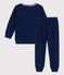 Pyjamas in Brushed Terry Towelling MEDIEVAL blue