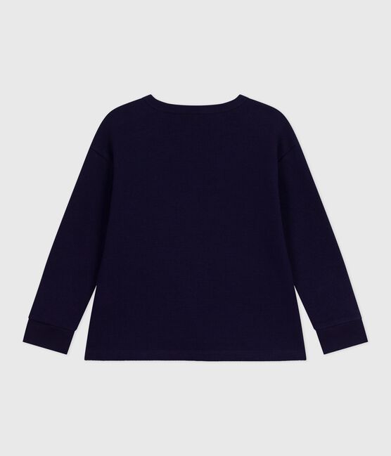 Children's long-sleeved plain cotton T-shirt SOIR