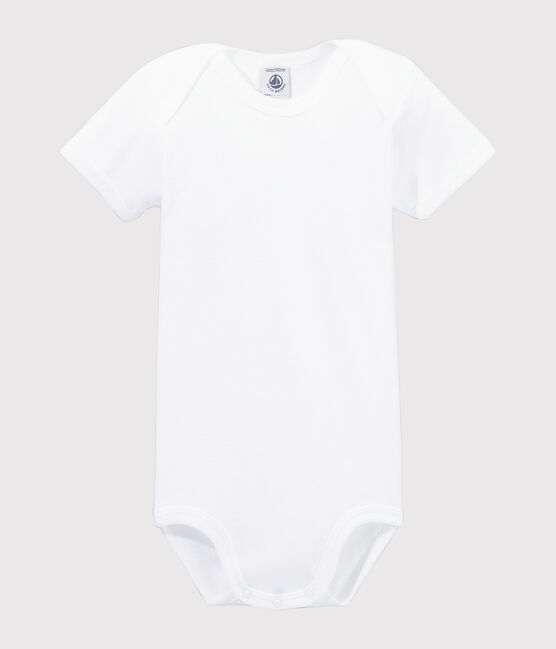 Babies' White Short-Sleeved Bodysuit ECUME white