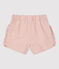Babies' Organic Striped Seersucker Shorts PAPAYE pink/MARSHMALLOW