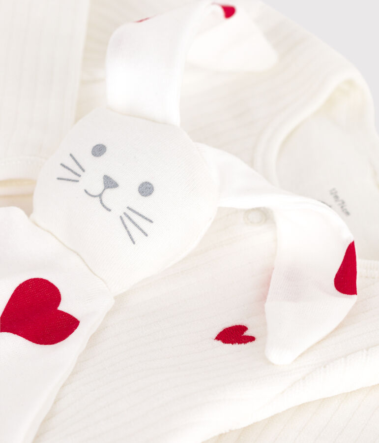 Newborn baby gift set in velvet variante 1