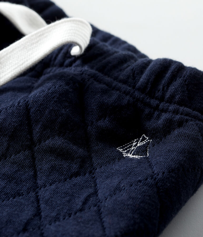 Baby Boys' Tube Knit Quilted Trousers SMOKING blue