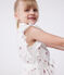 Children's sleeveless heart-print cotton dress AVALANCHE white/MULTICO