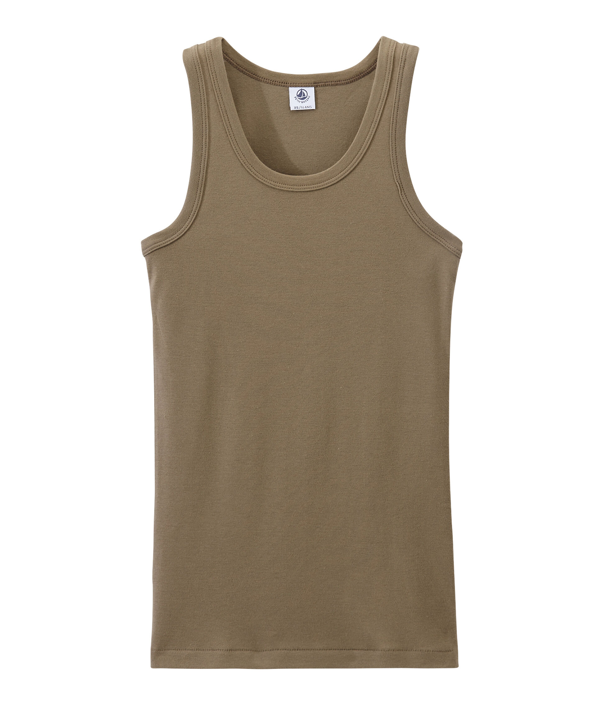 brown vest top