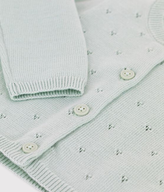 Babies' Sophisticated Knitted Cardigan HERBIER green