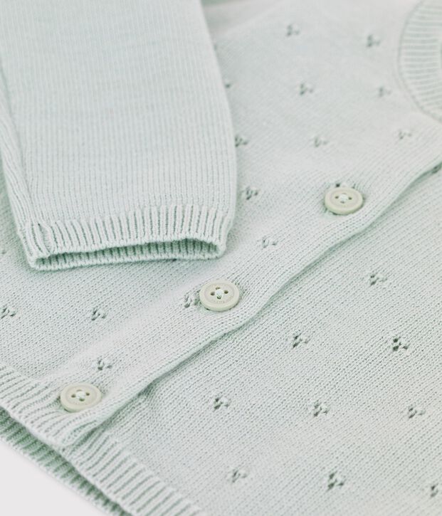 Babies' Sophisticated Knitted Cardigan green