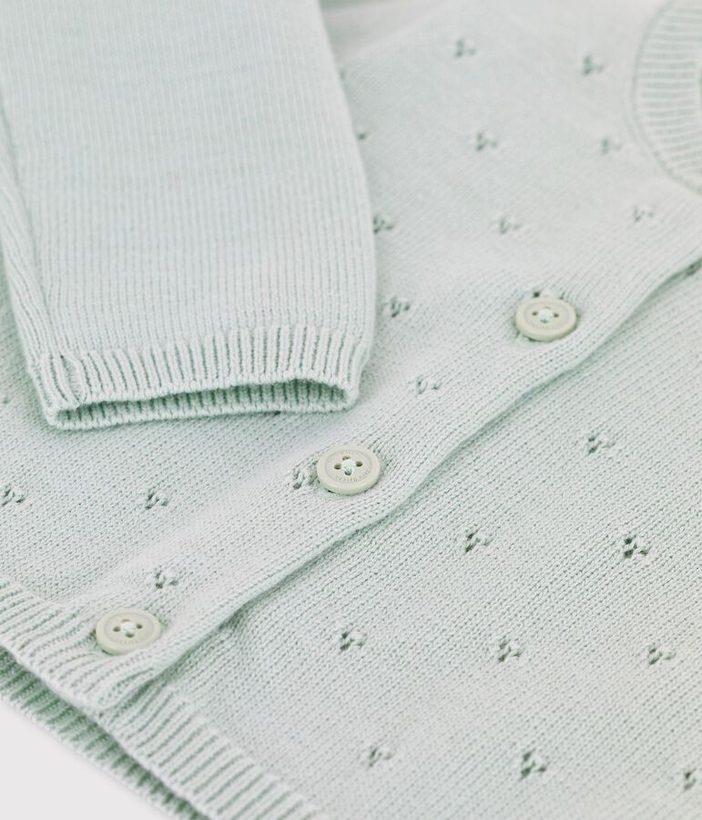 Babies' Sophisticated Knitted Cardigan green