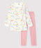 Girls' Floral Print Cotton Nightdress MARSHMALLOW white/MULTICO white