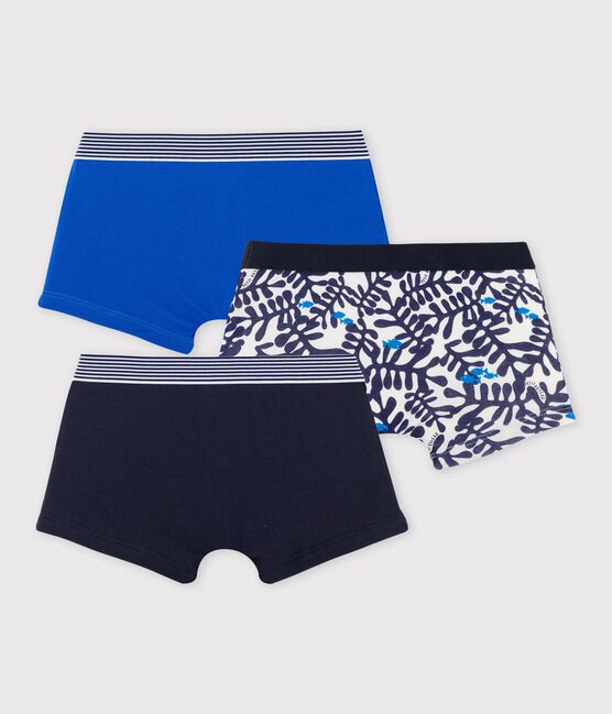 Boys' Blue Cotton Boxer Shorts - 3-Pack variante 1