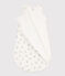Rabbit patterned cotton TOG 2-rated sleeping bag MARSHMALLOW white/GRIS grey