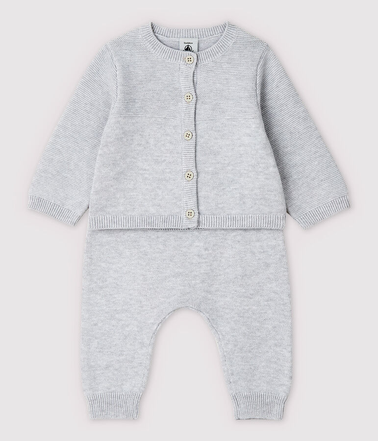 Babies' Grey Organic Cotton Knit Clothing - 2-Pack grey