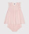 Babies' Cotton Gauze Short-Sleeved Dress and Bloomers AVALANCHE /PANTY