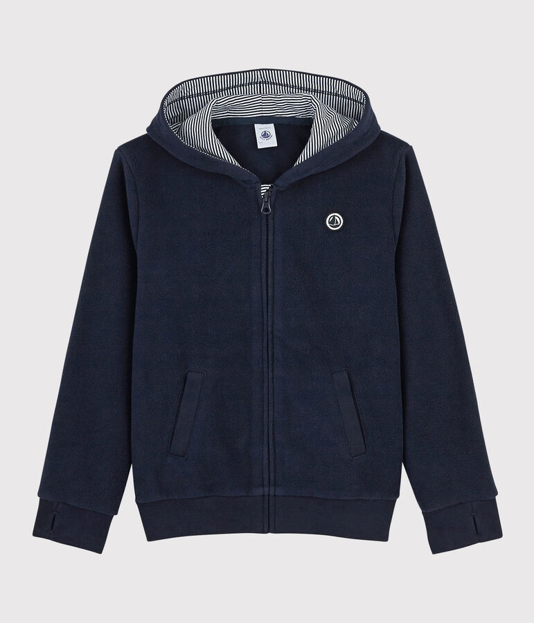 Unisex Children's Fleece Hoodie SMOKING blue
