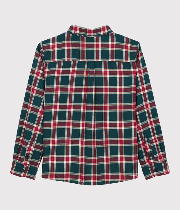 Boys' Checked Shirt green/multicolor