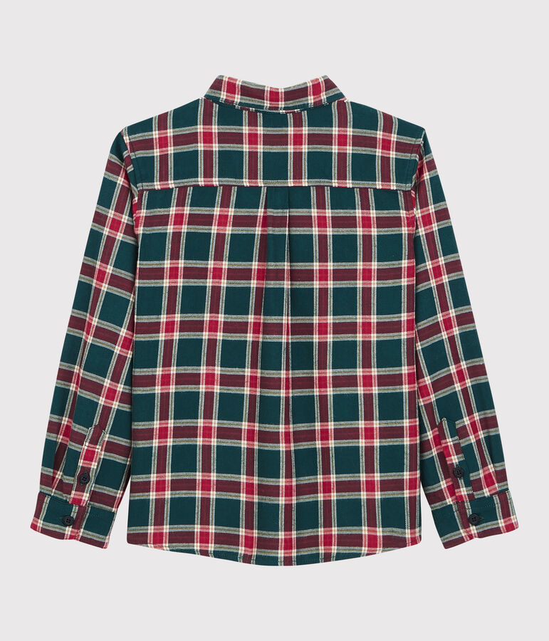Boys' Checked Shirt green/multicolor