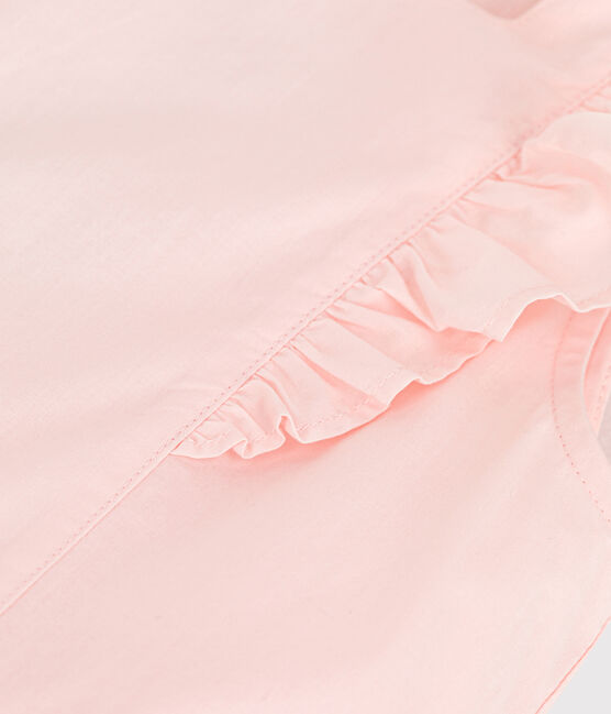 Girls' Poplin Formal Dress FLEUR pink