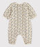 Babies' Patterned Cotton Jumpsuit AVALANCHE white/MULTICO